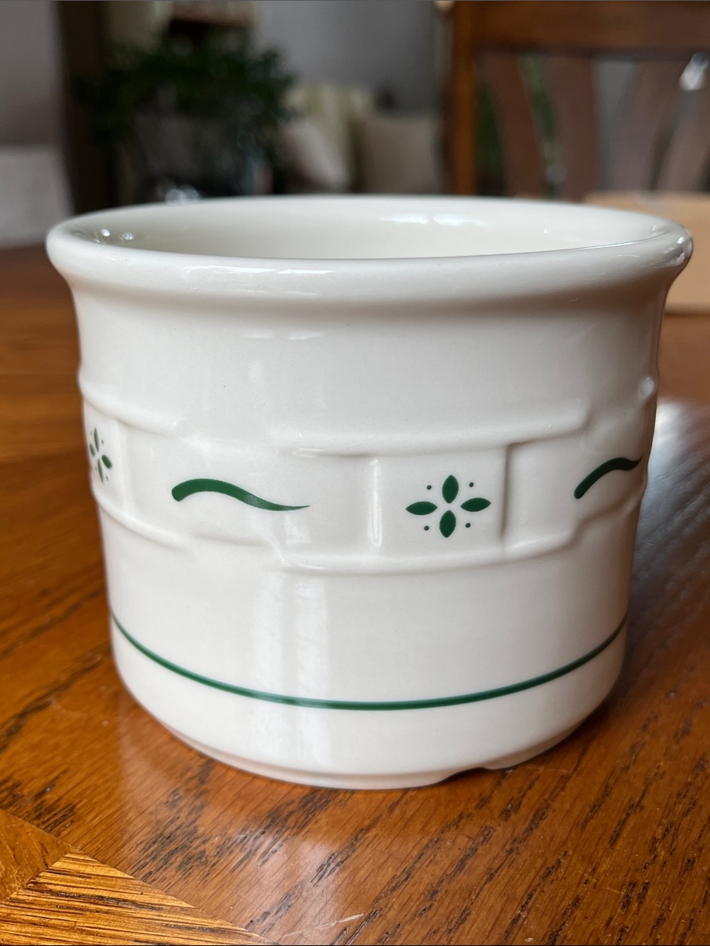 Longaberger Heritage Green Pint Size Crock